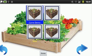 L'application Mon jardin en carré nous aide à planter quelques légumes sur notre balcon.