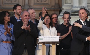 Anne Hidalgo, élue pour un second mandat à Paris, savoure sa victoire.