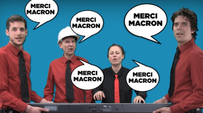 Les Goguettes En Trio Mais à Quatre Merci Macron