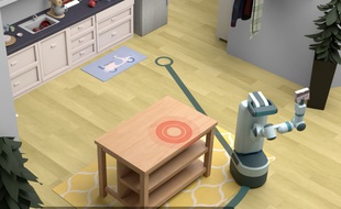 Une IA entraînée dans le simulateur 3D Habitat 2.0 développé par Facebook AI Research et Matterport 3D