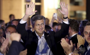 Le Premier ministre croate Andrej Plenkovic lors de l'annonce des résultats des législatives, à Zagreb le 5 juillet 2020.