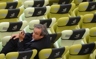 Michel Platini, au terme du match de l'Euro Espagne-Italie à l'Arena de Gdansk le 10 juin 2012.