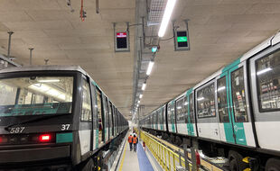 Le Centre de Dépannage des Trains (CDT) mis en place à l'extrémité de la ligne 4