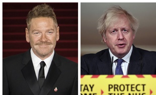 Kenneth Branagh incarnera Boris Johnson (à dr.) dans la série This Sceptred Isle.
