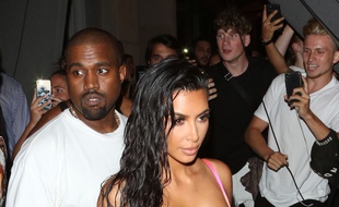 Kim Kardashian et Kanye West à Los Angeles.