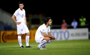Piermario Morosini, en 2009, sous le maillot de l'équipe d'Italie espoir