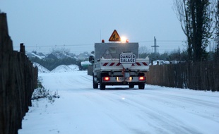 La neige tombée à Rennes en janvier 2013.