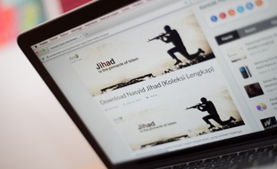 Illustration de propagande de Daech sur les réseaux sociaux.