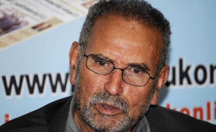Mohamed Benalel Merah, père de Mohamed Merah, lors d'une conférence de presse à Alger, le 27 mars 2012.