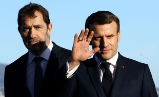Christophe Castaner et Emmanuel Macron.
