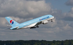 Illustration d'un avion de la compagnie Korean Air.
