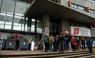 Le campus de Droit, à Lille, a été bloqué le 5 avril dernier.
