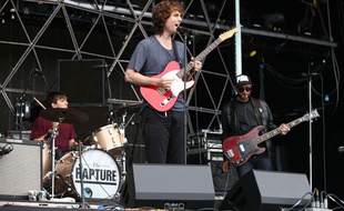 Le groupe The Rapture au Rockness Festival en Ecosse le 9 juin 2012.