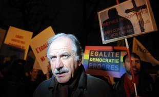 Noël Mamère lors d'une manifestation en 2012