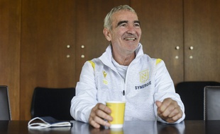 Raymond Domenech, l'entraîneur du FC Nantes.