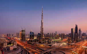 Vue panoramique de Dubaï.