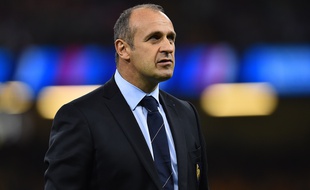 Le manager du XV de France Philippe Saint-André, le 11 octobre 2015 à Cardiff.