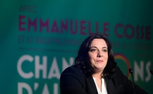 La secrétaire nationale d'EELV Emmanuelle Cosse, le 3 décembre 2015 à Paris