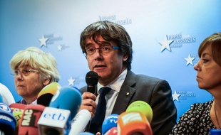 Carles Puigdemont, le président catalan destitué, s'est exprimé depuis Bruxelles
