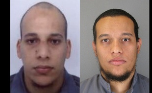 Les frères Saïd et Chérif Kouachi, recherchés par la police pour l'attaque terroriste contre «Charlie Hebdo».