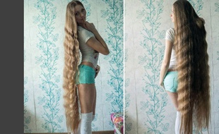 La jeune femme, qui laisse pousser ses cheveux depuis 2003, souhaiterait que sa crinière touche ses pieds.