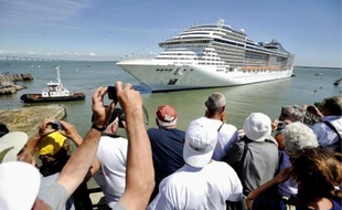 La construction du« Splendida » a nécessité deux ans et demi de travail à Saint-Nazaire.
