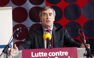 Jérôme Cahuzac, alors ministre du Budget, lors d'une conférence de presse, le 20 novembre 2012 au ministère à Paris