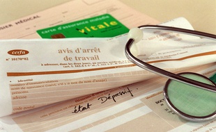 Illustration d'un arrêt de travail.