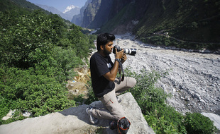 Le photojournaliste indien Danish Siddiqui, en 2013 en Afghanistan.