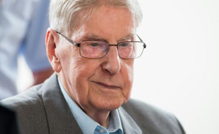 L'ancien gardien d'Auschwitz Reinhold Hanning, 94 ans, à Detmold en Allemagne le 11 juin 2016
