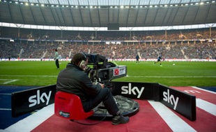 Un cameraman lors d'un match de Bundesliga à Berlin en 2011