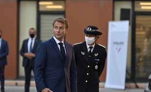 Emmanuel Macron en visite à Marseille le 1er septembre.