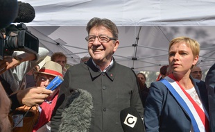 Jean-Luc Mélenchon lors de la manifestation du 21 septembre 2017 à Paris.