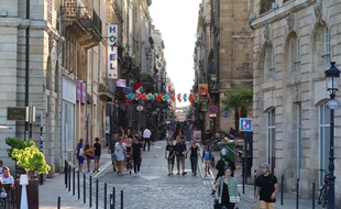 Bordeaux. Centre-ville. Rue Saint-Rémi.