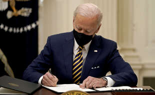 Joe Biden à Washington, le22/01/2021.