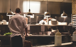 Cuisine d'un restaurant (illustration)