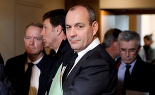Laurent Berger, leader de la CFDT, le 30 janvier 2020 à la sortie de la conférence de financement des retraites, à Paris.