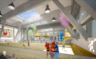 Du sport de sable, de l'art et des espaces consacrés à la recherche... Sandspot à Bordeaux sera un lieu d'innovation «hybride».