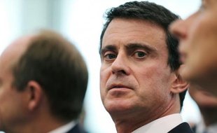 Le Premier ministre Manuel Valls le 13 juin 2016 à Caen