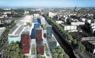 Les trois tours de la presqu'île représenteront une surface de 30 000 m2.