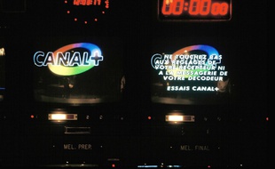 Les locaux de Canal+ en 1984