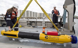 Un robot sous-marin Bluefin, le 9 avril 2014.