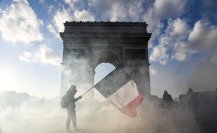 Une manifestation de gilets jaunes, le 16 mars 2019 à Paris (image d'illustration).