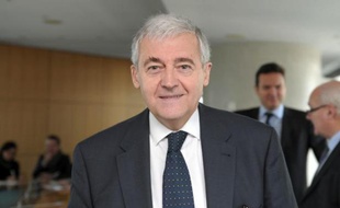Pierre Mongin, président-directeur général de la RATP depuis 2006, à Paris le 16 mars 2015