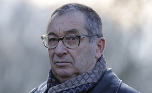 Guermantes (Seine-et-Marne), le 13 janvier 2018. Eric Mouzin participe à une marche en souvenir de sa fille, Estelle, disparue en 2003.