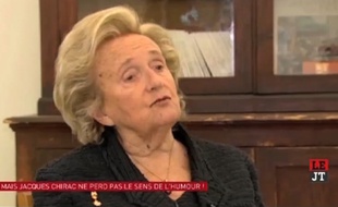 Bernadette Chirac dans la «Nouvelle Edition» sur Canal+ le 8 mai 2014.