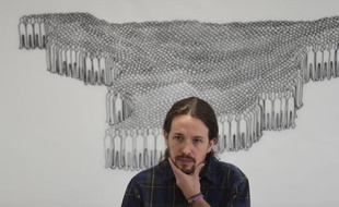 Le chef du parti antilibéral espagnol Podemos, Pablo Iglesias, le 28 mai 2015 à Madrid