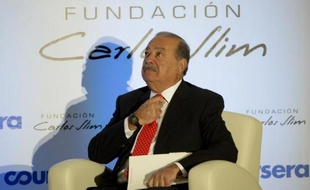 Le millardaire mexicain Carlos Slim, à Mexico le 29 janvier 2014