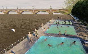 Le groupe «Bordeaux maintenant !» propose une piscine sur la Garonne
