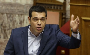 Alexis Tsipras, le Premier ministre grec, à l'Assemblée, le 31 juillet 2015.